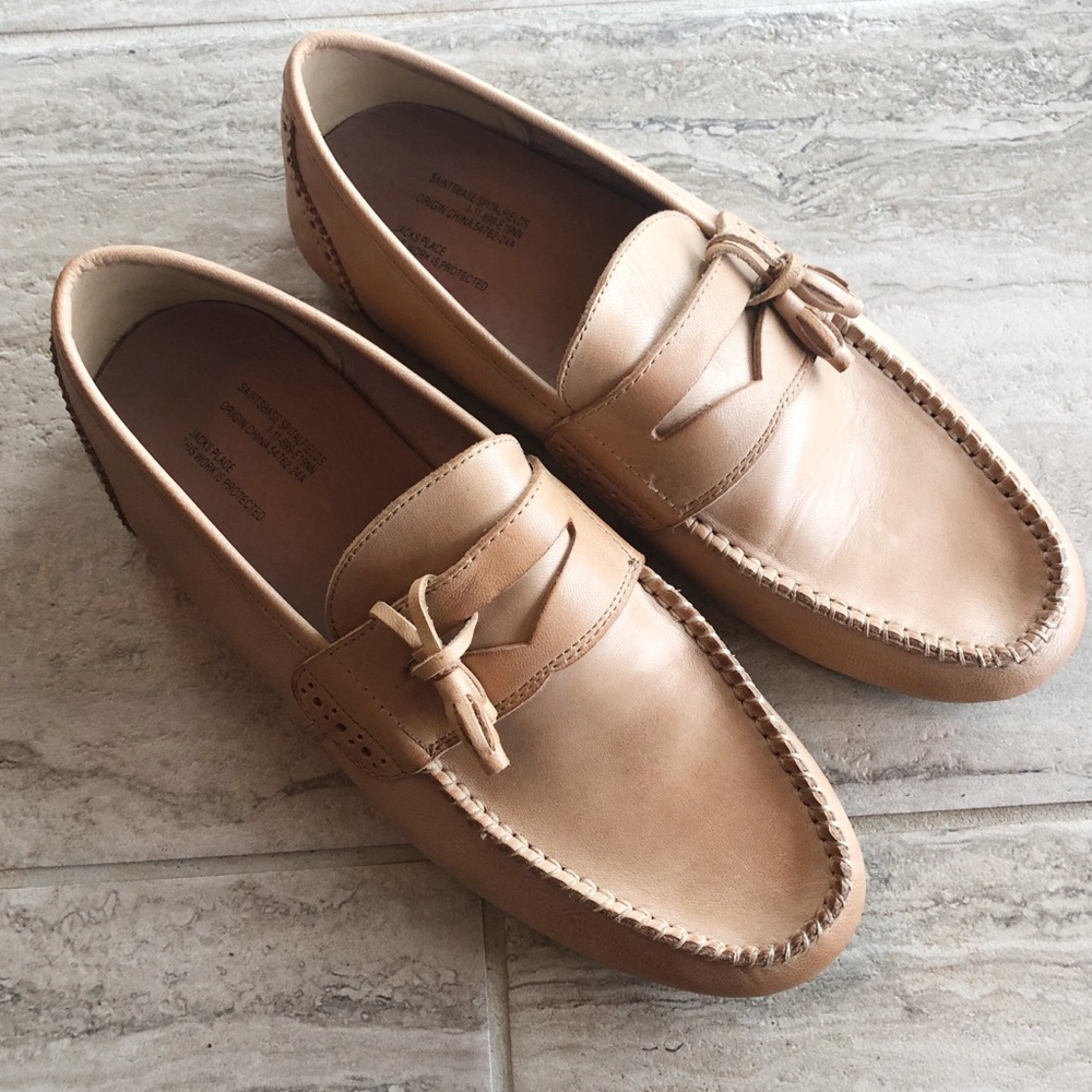 All Saints Saintsbase Leather Tassel Loafers